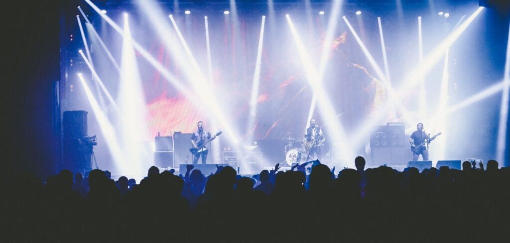 Incheon Pentaport Rock Festival 2026: Lineup, Tickets & How to Get There A crowd at a live music concert under bright stage lights, the scene at the Incheon Pentaport Rock Festival 2026