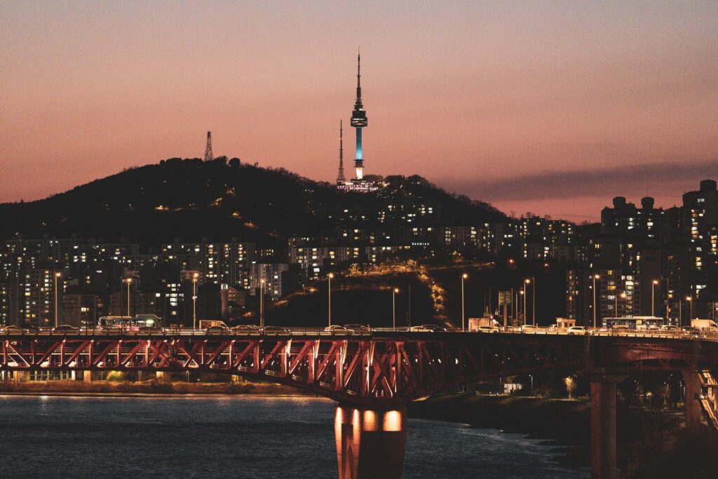 Seoul Itinerary: The Perfect 4-Day Plan for First-Time Visitors Seoul skyline at night with N Seoul Tower lit up on Namsan