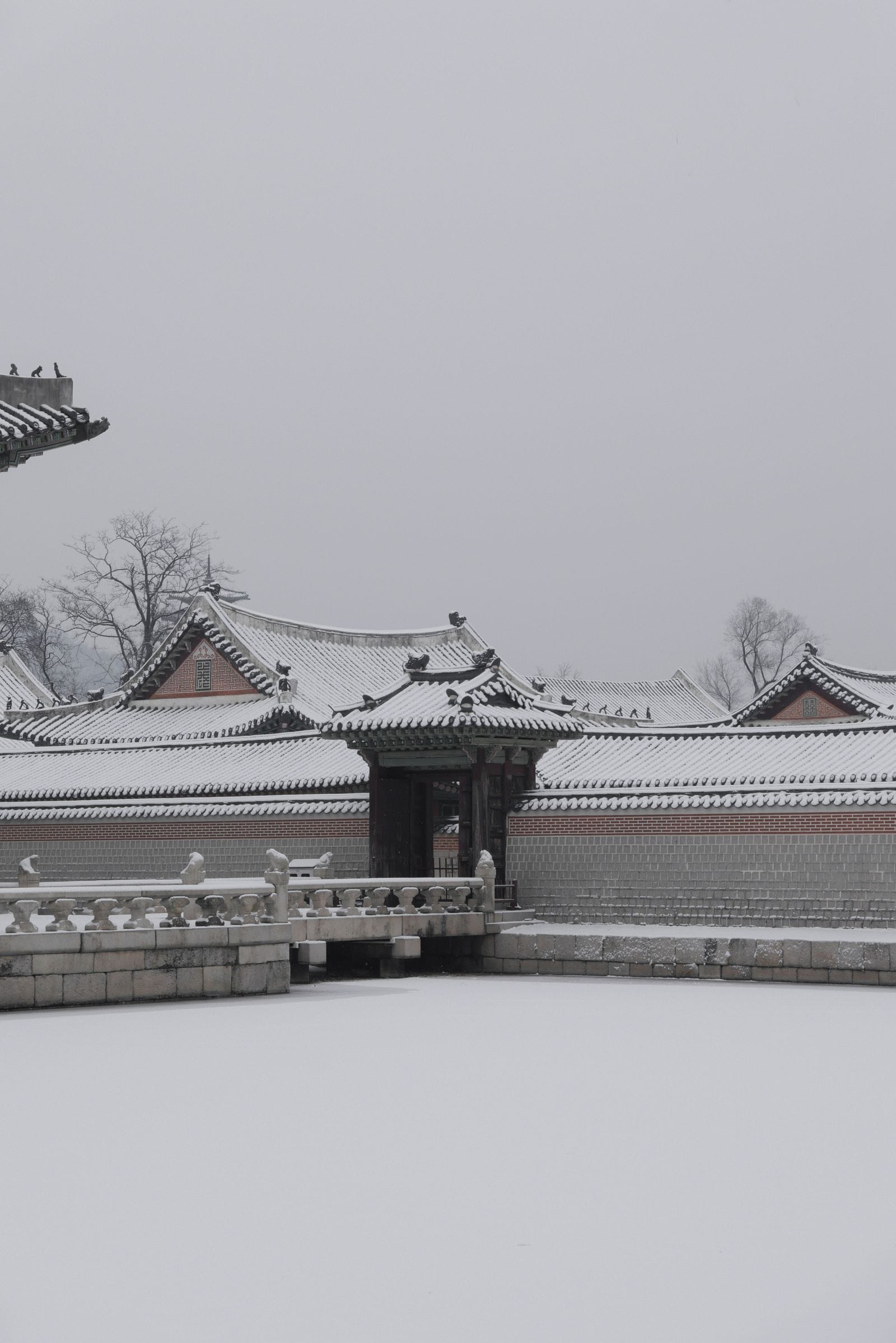 Winter in Seoul: What to Do, Weather & Tips (2026) Gyeongbokgung Palace in the snow in Seoul, South Korea