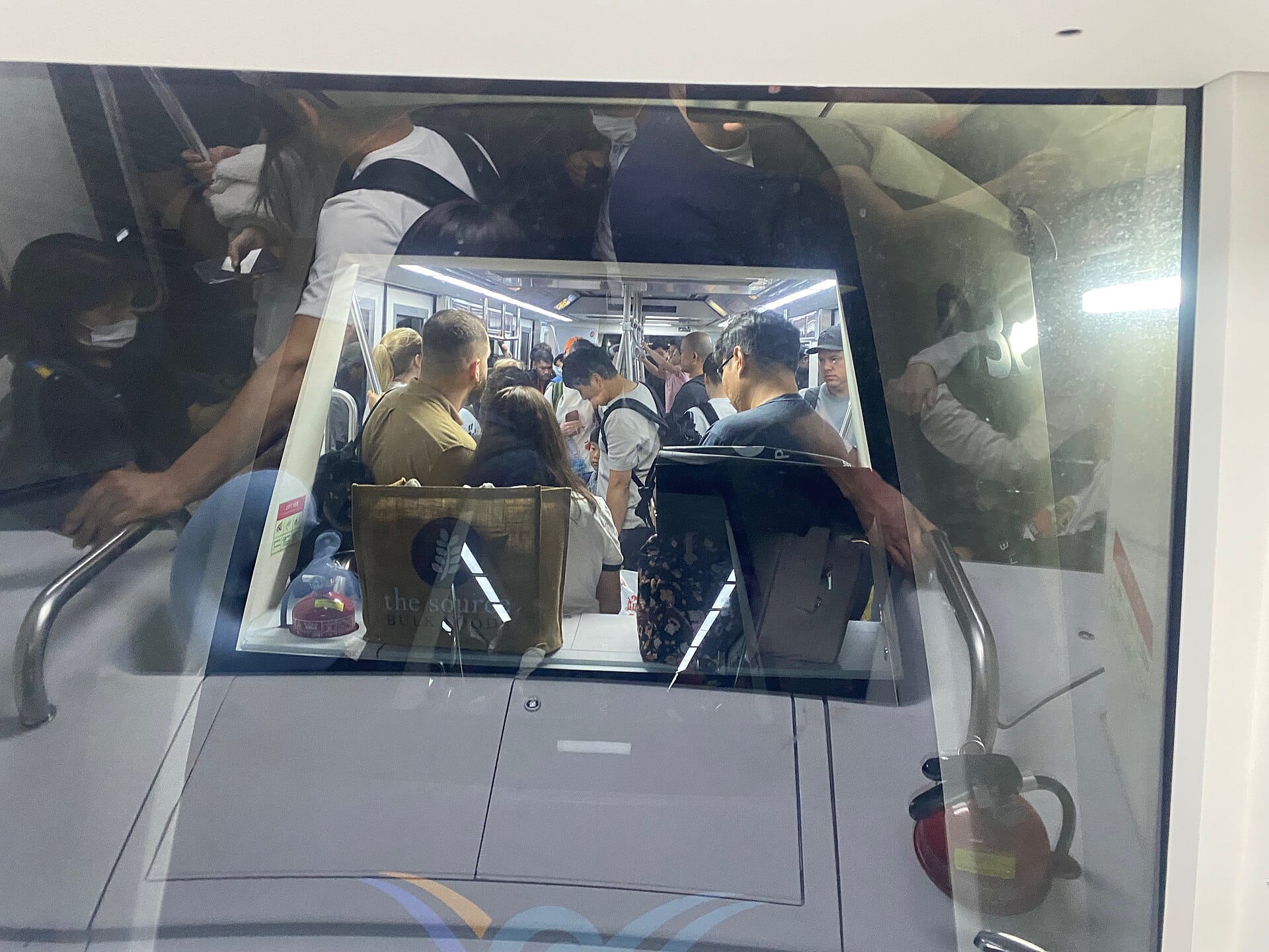 The terminal train inside Incheon International Airport, where Kobe passengers will arrive
