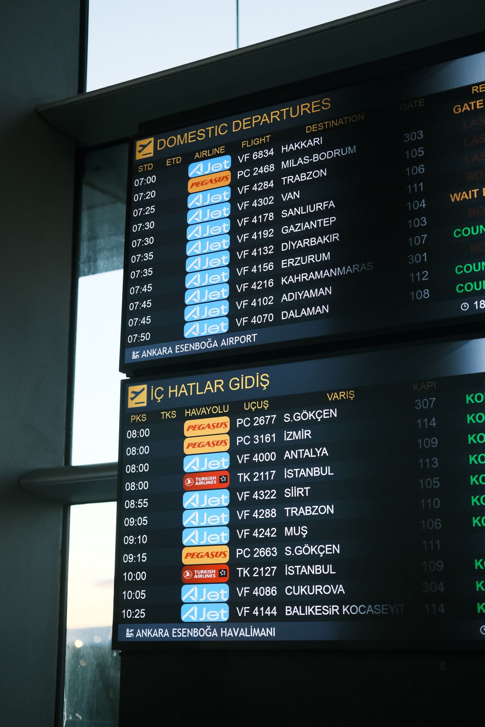 Incheon Airport New Routes 2026: New Airlines, More China Flights A digital flight departure board in an airport terminal