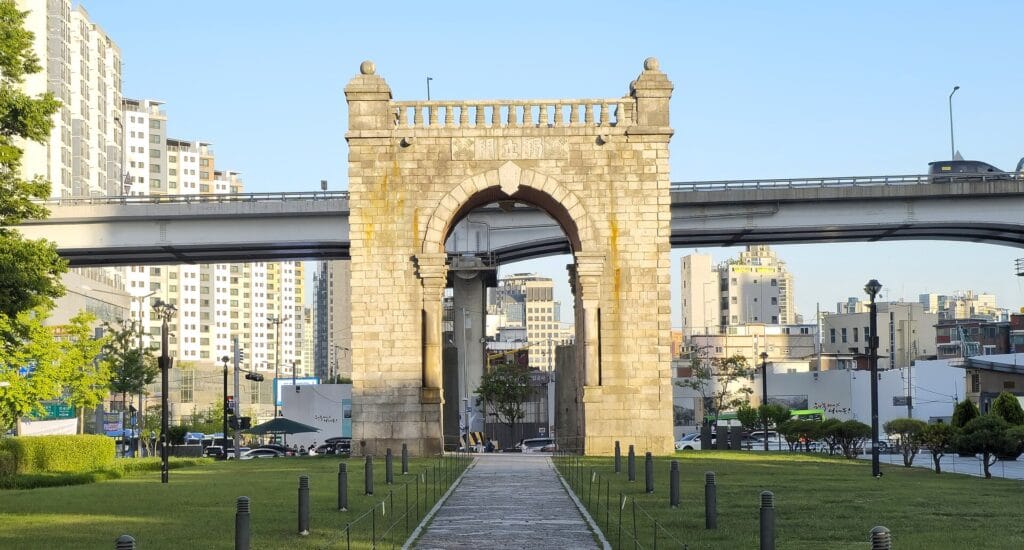 Dongnimmun, the Independence Gate in Seoul, built to commemorate Korea's sovereignty