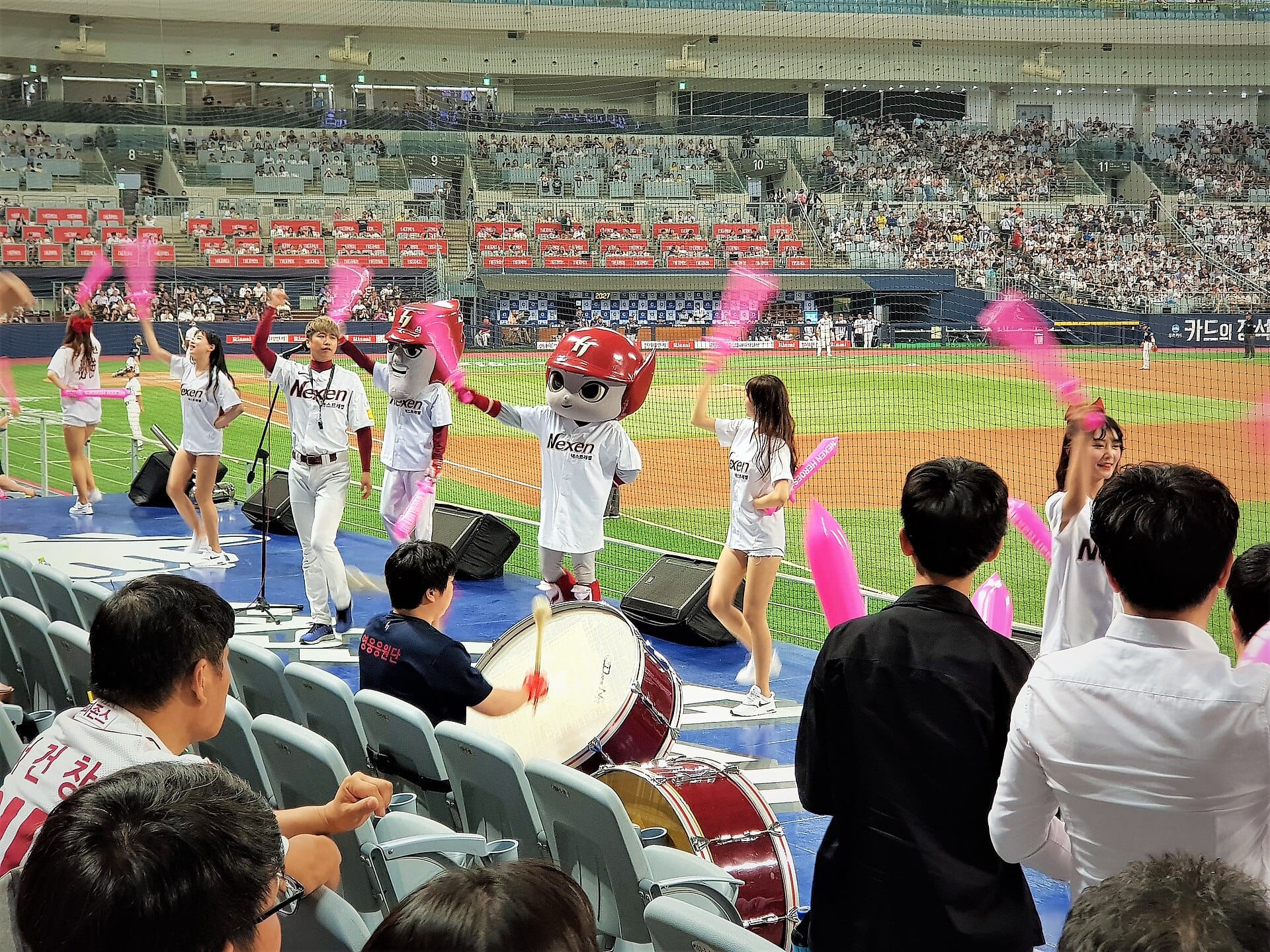 Inside Gocheok Sky Dome in Seoul, a large indoor arena that hosts K-pop concerts