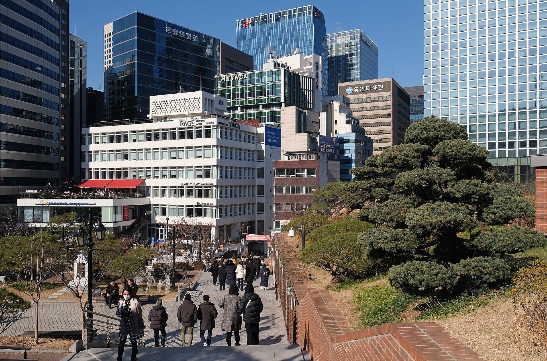 Myeongdong Cathedral, a Gothic-style Catholic church near Seoul's Myeongdong shopping district