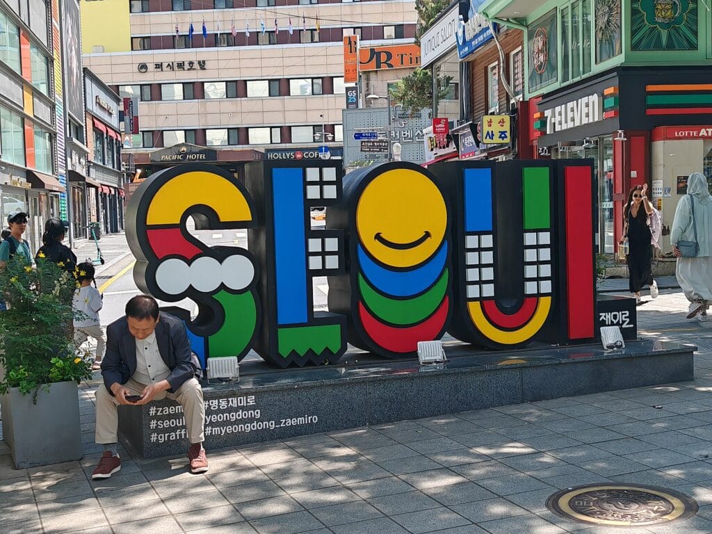 Seoul Shopping Guide: Best Areas & What to Buy (2026) The Myeongdong shopping district in central Seoul