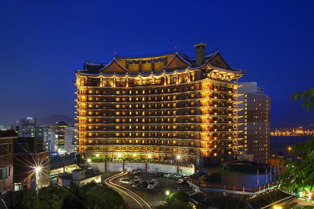 Commodore Hotel Busan, a ship-shaped landmark hotel in Nampo-dong near Jagalchi Market