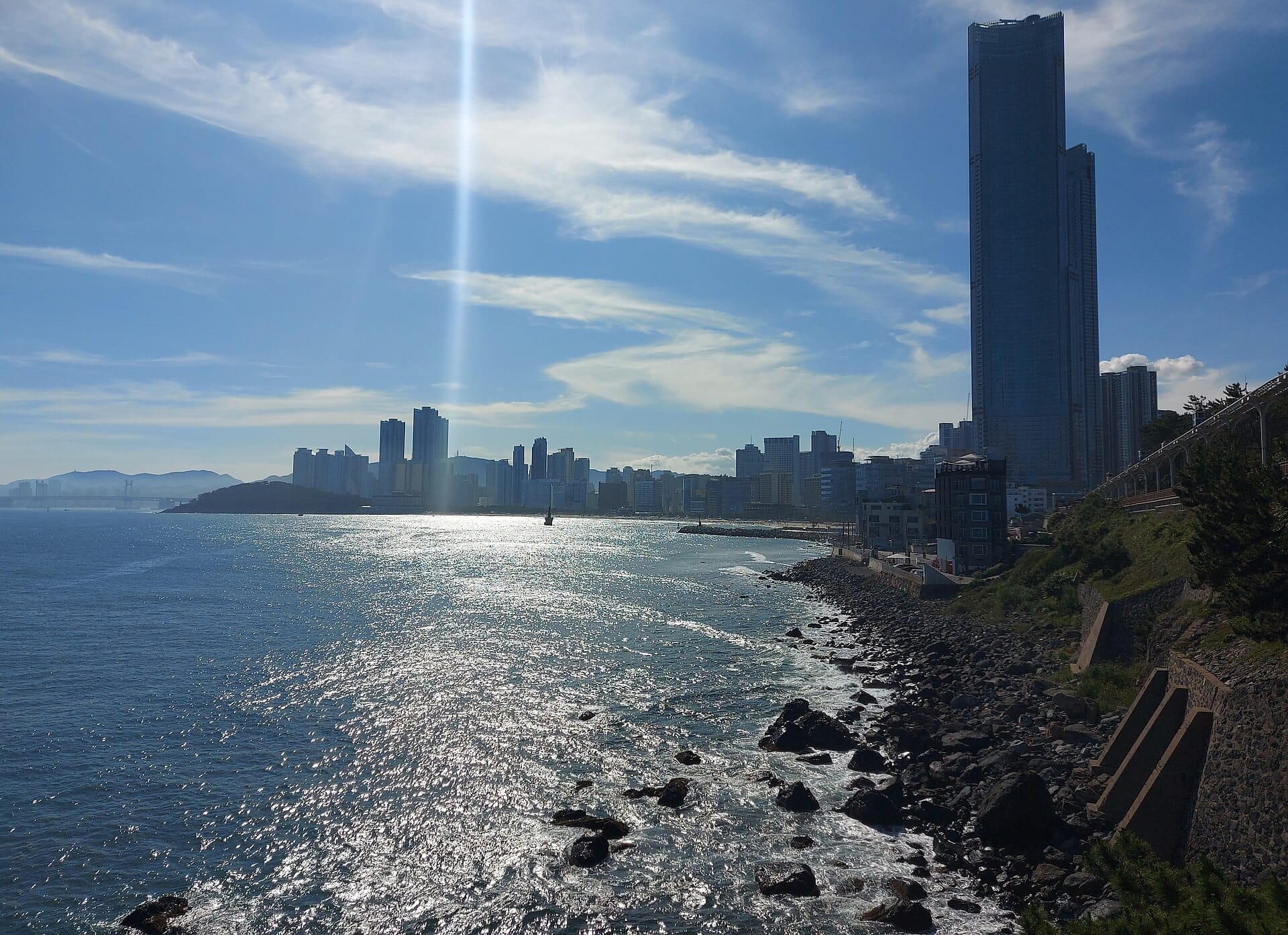 Haeundae district and its beach, Busan's best-known base for first-time visitors