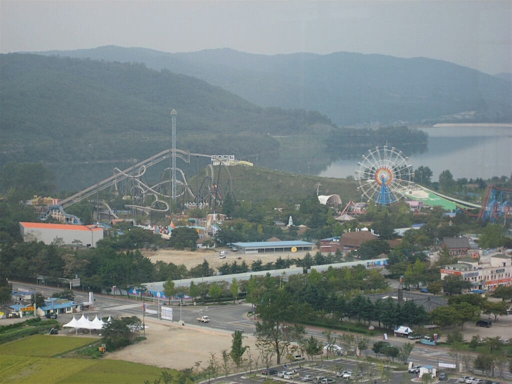 Bomun Lake Resort in Gyeongju, the lakeside district where most of the city's larger hotels cluster