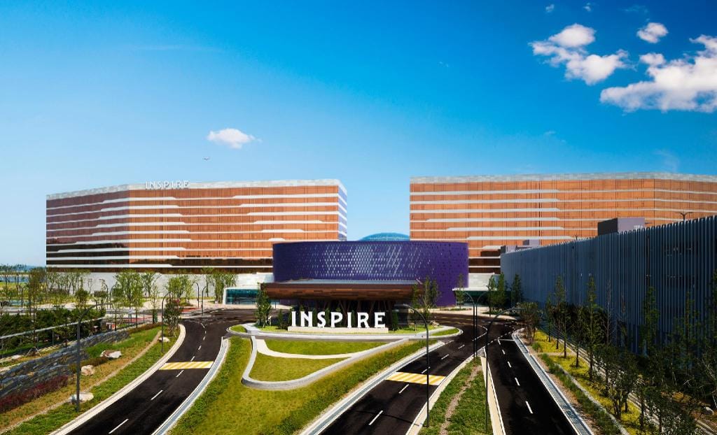 The indoor water park at INSPIRE Entertainment Resort on Yeongjongdo, Incheon