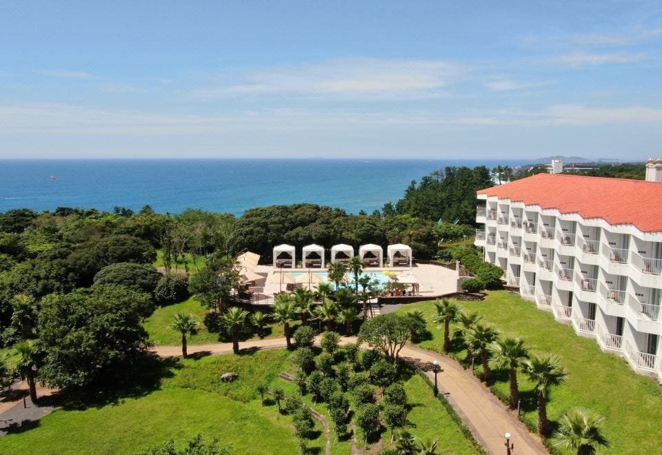 Ocean-view family rooms at Kensington Resort Jeju Jungmun, inside Jungmun Tourist Complex