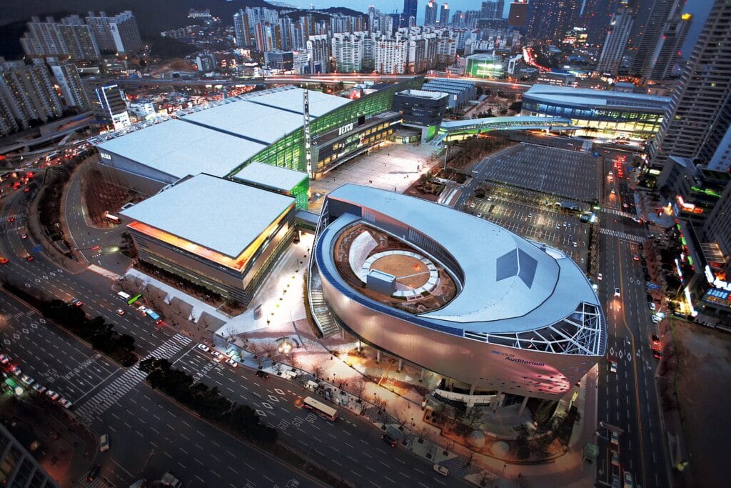 Busan International Comedy Festival 2026: Dates, Venue, How to Go BEXCO exhibition and convention center in Busan, opening venue for the Busan International Comedy Festival