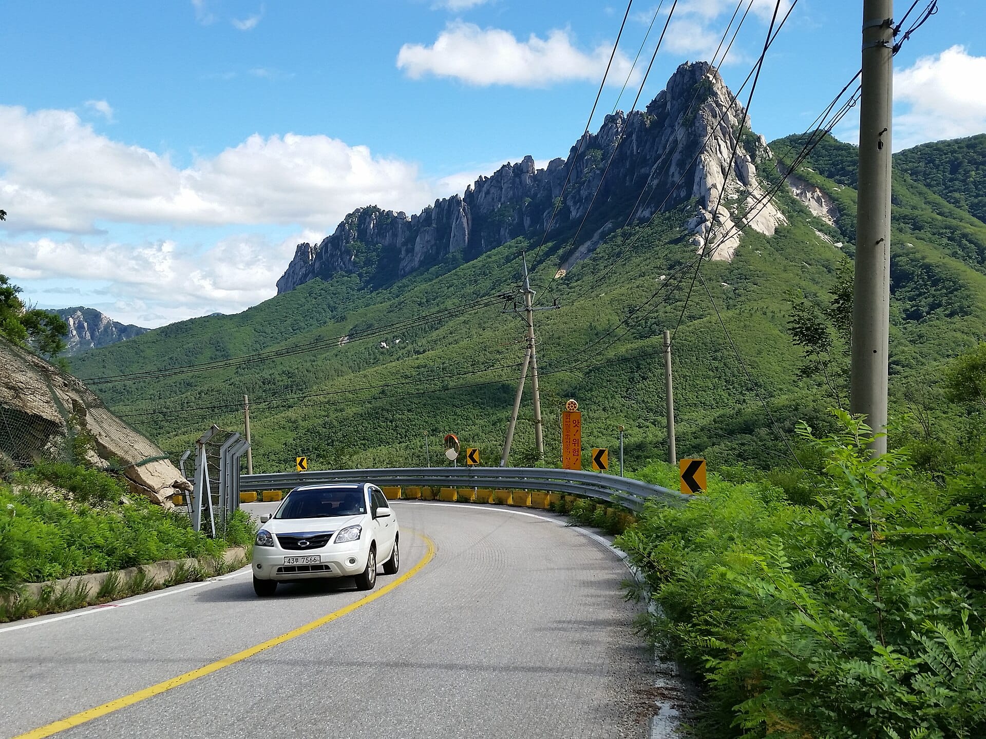 Seoraksan National Park Hiking Guide: Trails, Cable Car & How to Get There (2026) Ulsanbawi Rock, a granite ridge with six peaks, seen from the Misiryeong Ridge trail in Seoraksan National Park