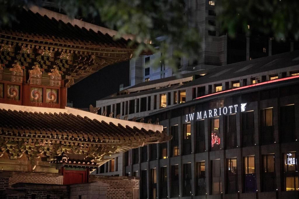 Where to Stay in Dongdaemun, Seoul: Best Hotels Near the DDP (2026) JW Marriott Dongdaemun Square Seoul, a five-star hotel with rooms overlooking the shopping district