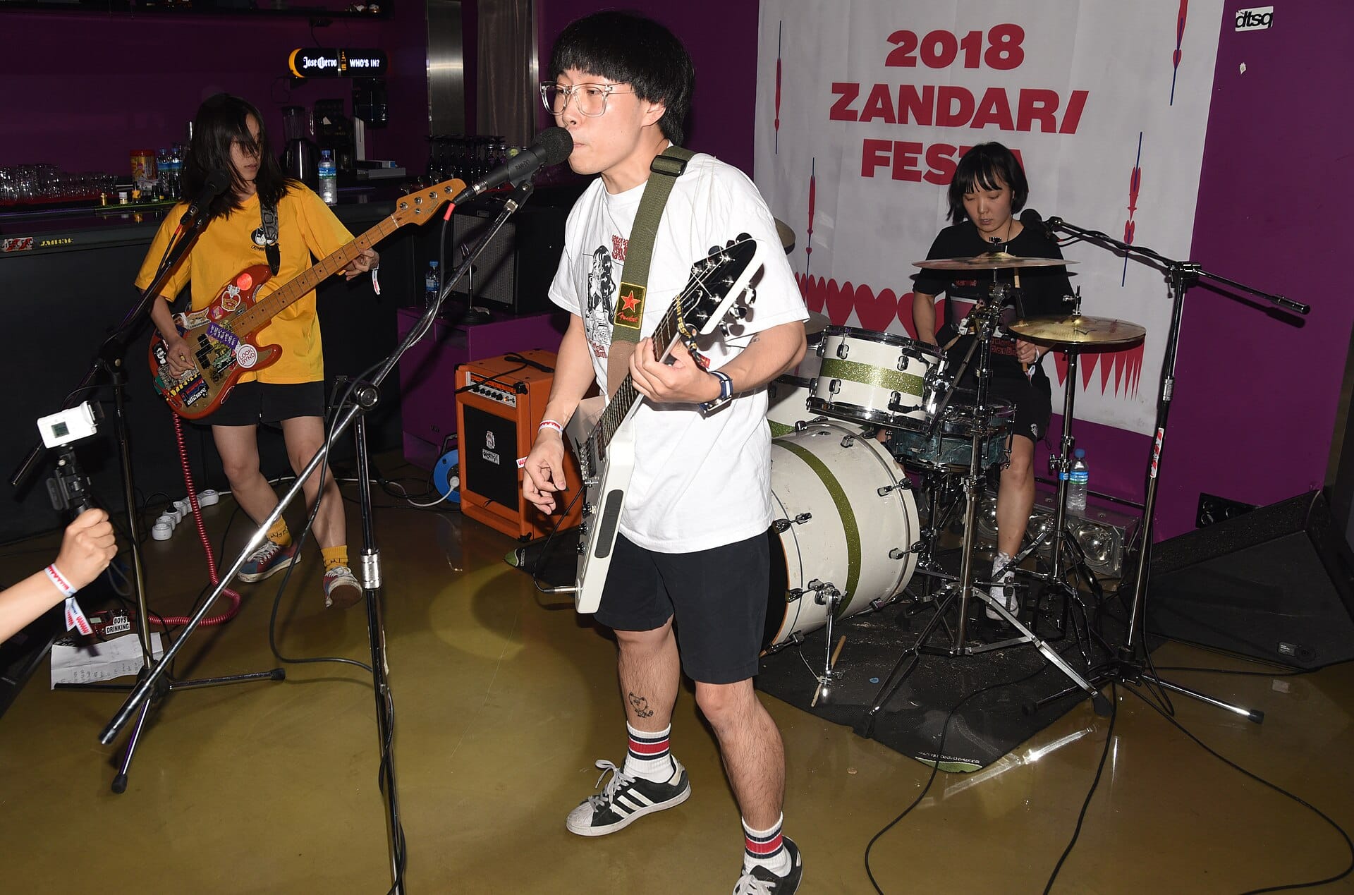 Where to Stay in Hongdae, Seoul: Best Hotels for Nightlife & Budget (2026) A live band performing at an indie club in Hongdae during the Zandari Festa music festival