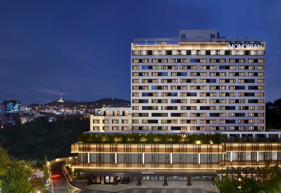 Where to Stay in Itaewon, Seoul: Best Hotels for Food & Nightlife (2026) Mondrian Seoul Itaewon, a five-star lifestyle hotel with a rooftop pool set back from the party streets