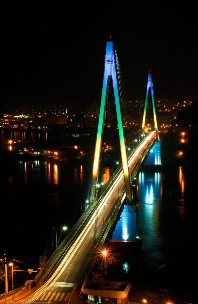 Where to Stay in Yeosu: Best Areas & Hotels for Every Trip (2026) Dolsan Bridge lit up at night over Yeosu harbor, South Korea